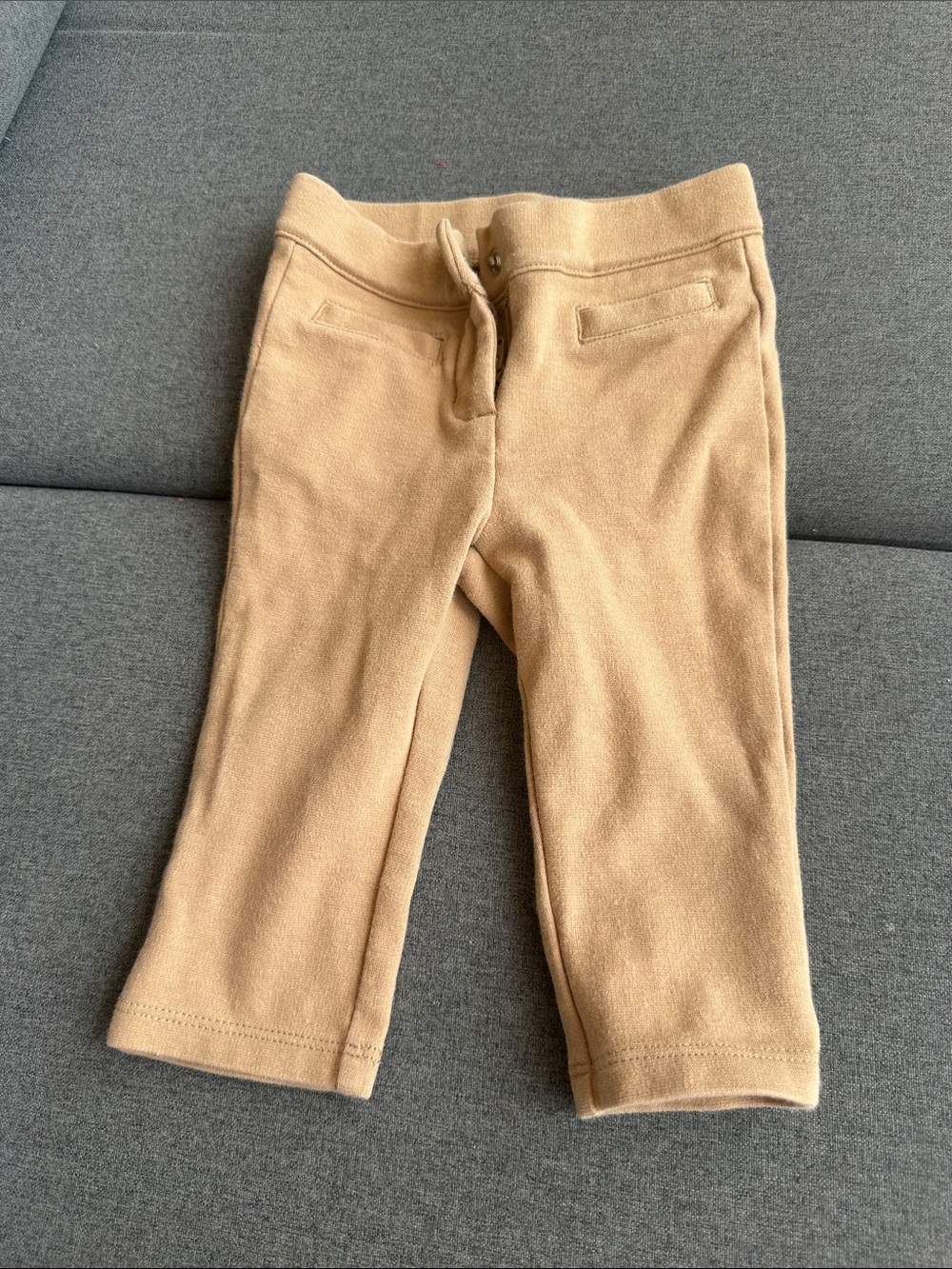Janie and Jack Camel Tan Pull-On Knit Pants